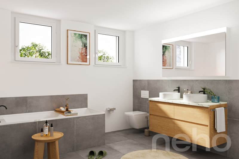 Neubau-Doppelhaushälfte mit Dachterrasse und Fernsicht (4)