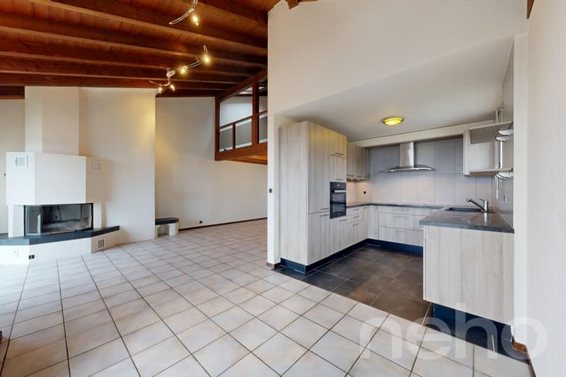 St Blaise: Top floor with lake view, mezzanine and beautiful volumes (4)