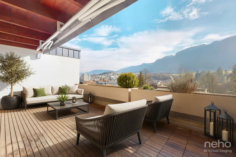 Appartement attique 5.5 pièces ? Terrasse 32m² et Vue Panoramique (5)