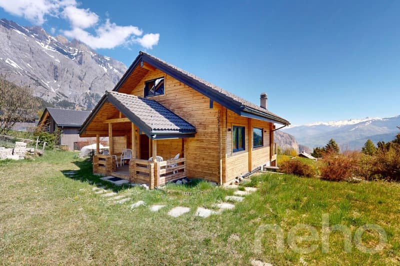 Exclusif: Magnifique chalet rénové et meublé avec soins (3)
