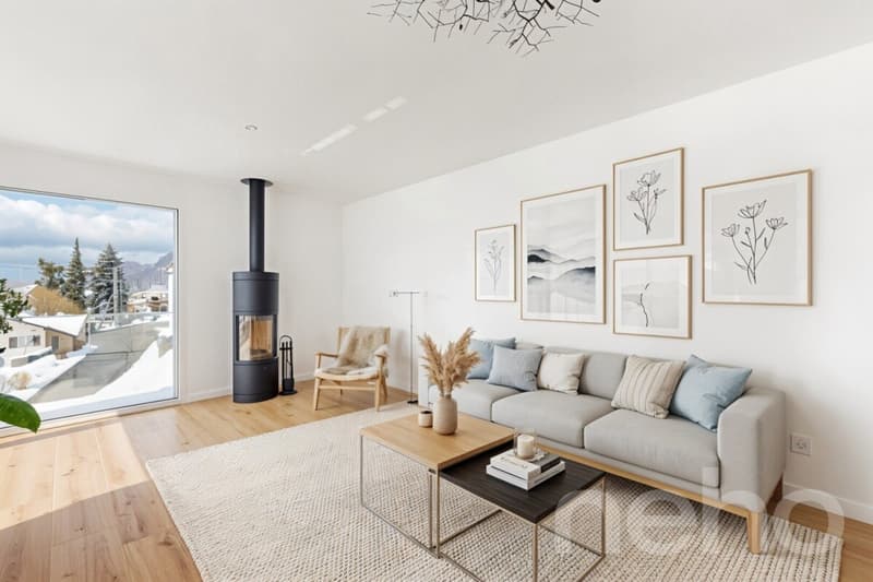 Wohnen mit Aussicht - stilvolle Terrassenwohnung in Plasselb (3)