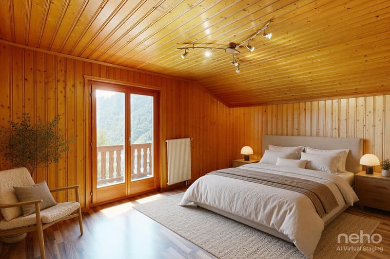 Chalet à Miex : calme absolu et vue panoramique sur les montagnes (8)