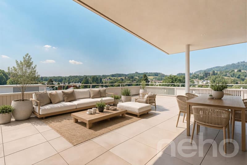 Attikawohnung mit traumhafter Terrasse und unverbaubarer Weitsicht (1)