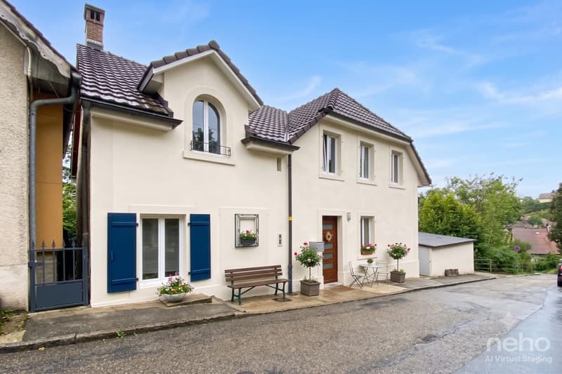 Maison de caractère rénovée : vue Jura, calme et fort potentiel (1)
