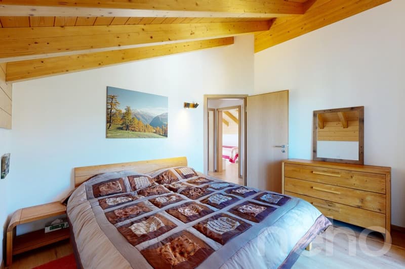 Magnifique chalet avec vue panoramique à Bürchen (11)