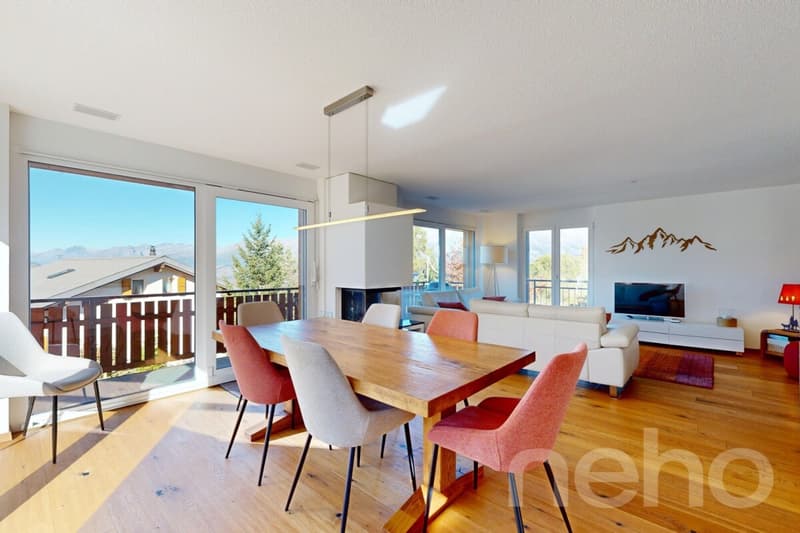 Magnifique chalet avec vue panoramique à Bürchen (5)