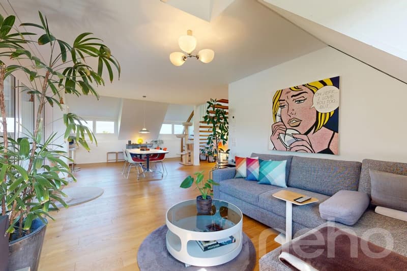 Erstklassige 3.5-Zimmer-Maisonette-Dachwohnung (2)