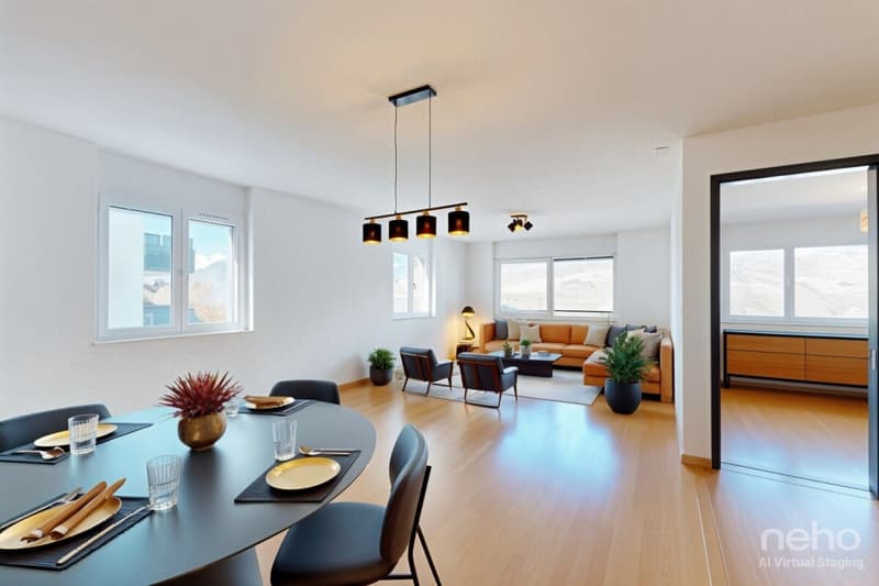 3,5 pièces de standing avec garage box à Bramois (4)