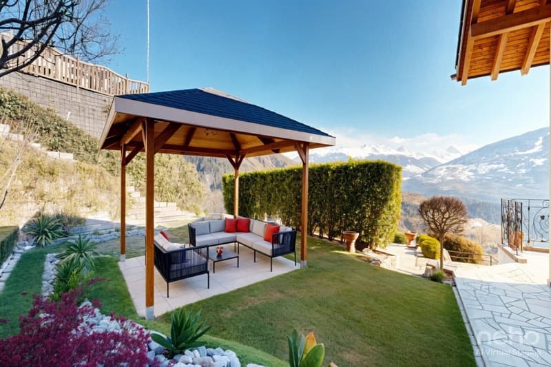 Villa individuelle - vue imprenable et studio indépendant à Daillon (11)