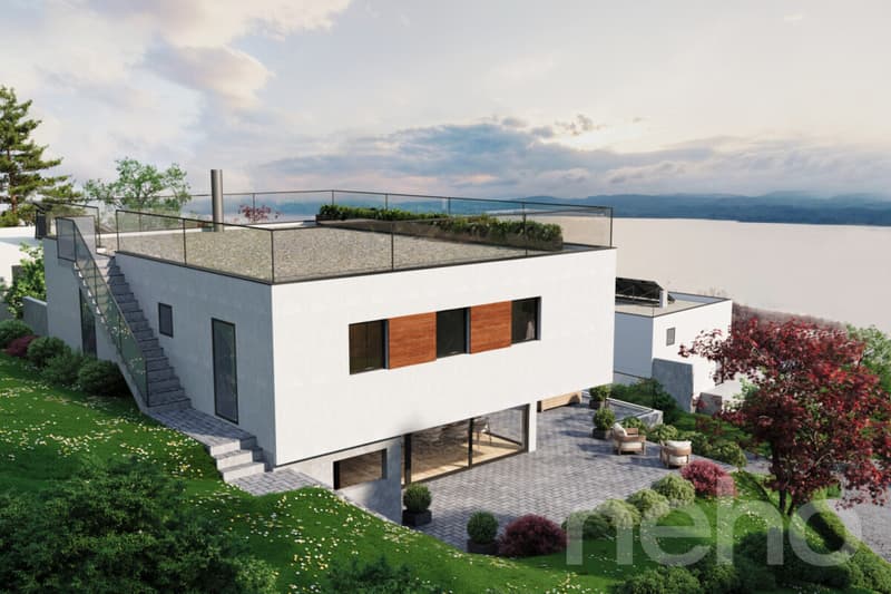 Villa d'architecte avec vue panoramique sur le lac et les montagnes (2)