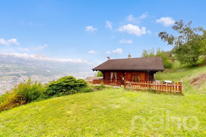 Authentique chalet en madriers avec vue imprenable (1)