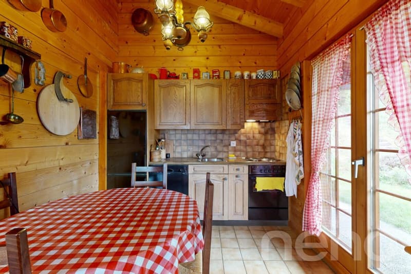 Authentique chalet en madriers avec vue imprenable (9)