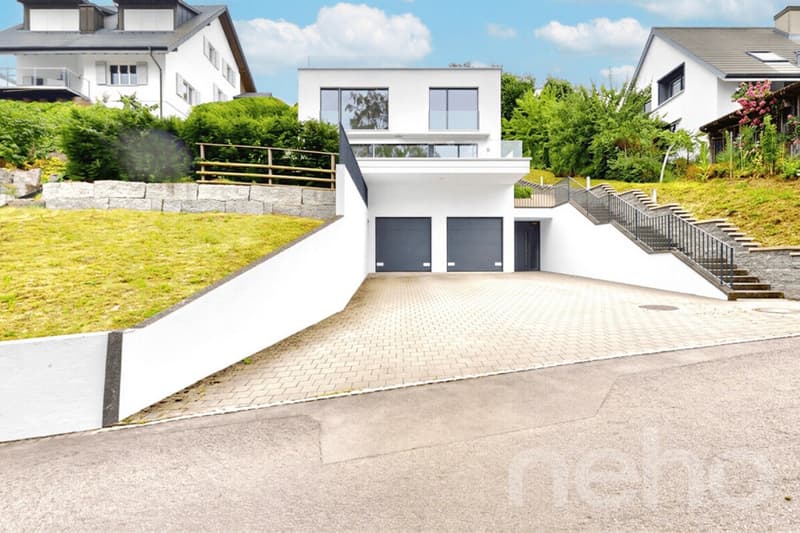 Moderne Doppelhaushälfte mit Weitsicht und grosser Terrasse (1)