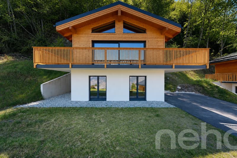 Exclusif: Chalet individuel de 2024 dans les hauts de Saxon (1)