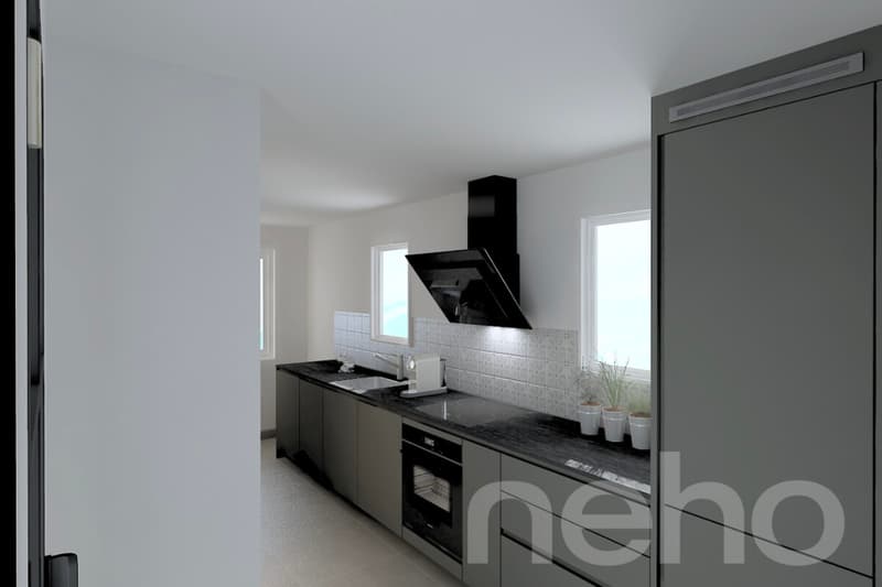 Opportunité rare : duplex neuf prêt à être livré, vue sur les Alpes (9)