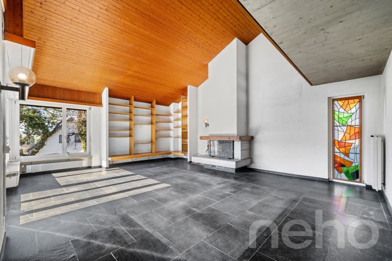 Architektenhaus mit unverbaubarer Aussicht auf das Kloster Mariastein (2)