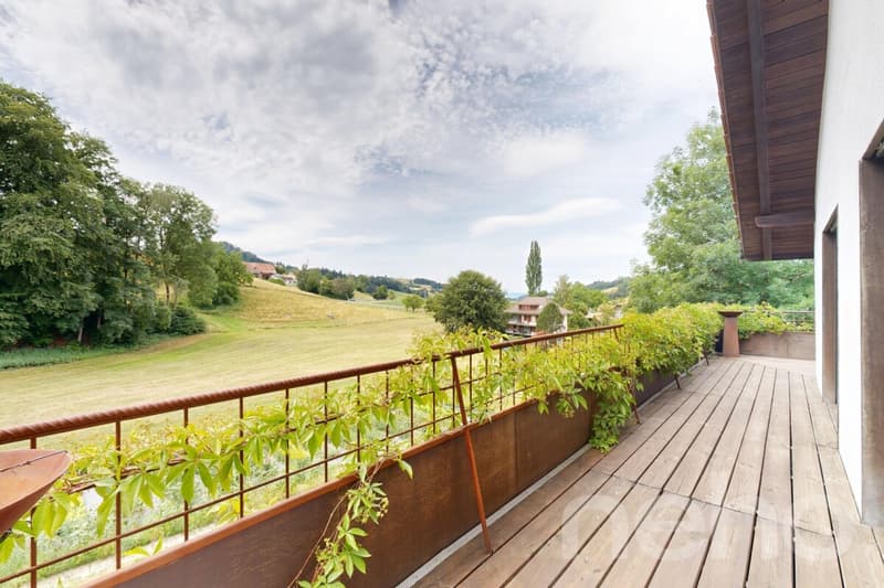 Modernes Wohnen im Grünen: 6.5 Zimmer Haus mit Schwimmteich (3)