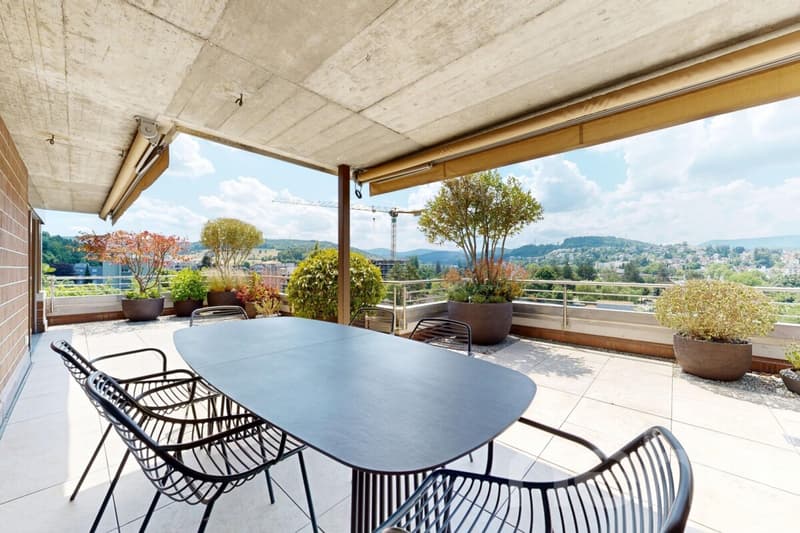 Exklusive Terrassenwohnung mit 189 m² Terrassen und Jura-Aussicht (5)