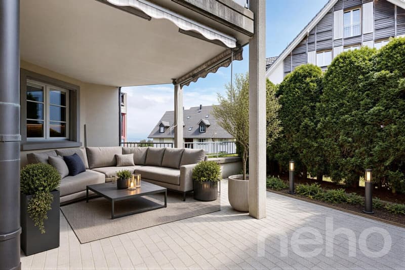Grosszügige 3.5-Zimmer-Wohnung mit sonniger Terrasse (1)