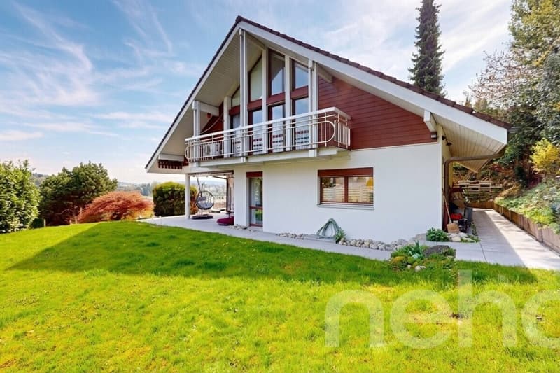 Einfamilienhaus mit Panoramaaussicht und Gartenparadies in Ebikon (2)