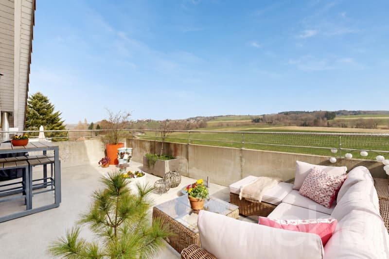 Dernier étage de 145 m², grande terrasse face à la campagne (3)