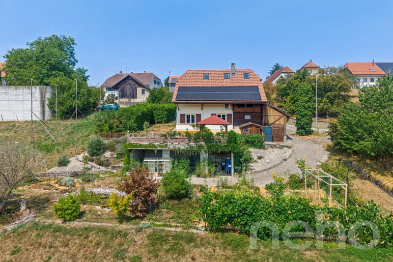 Maison rénovée avec jardin, étang et vue dégagée à 5 min d?Avenches (3)