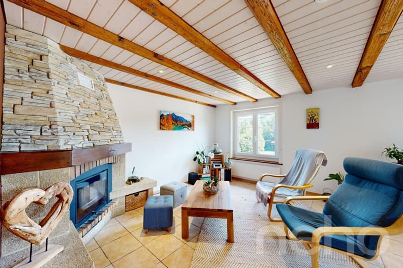 Maison rénovée avec jardin, étang et vue dégagée à 5 min d?Avenches (12)