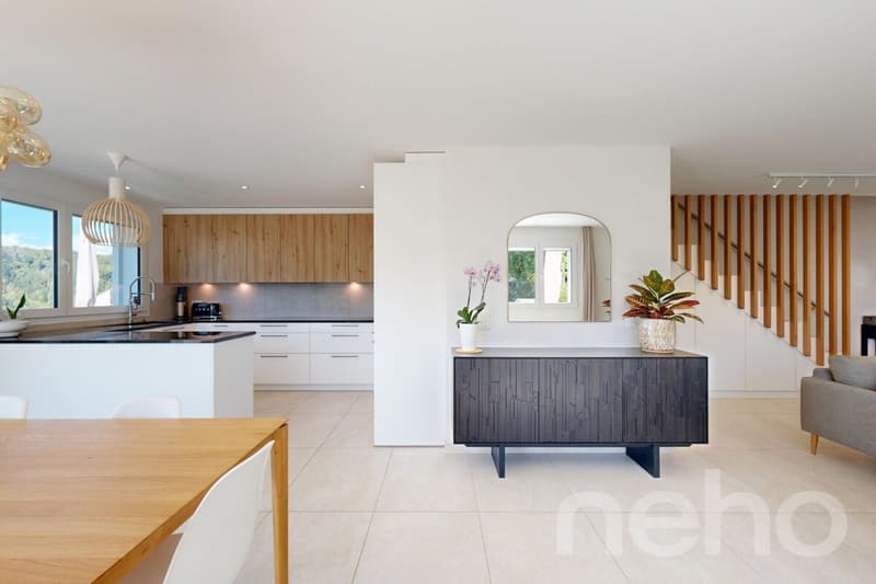 Duplex 4,5p avec jardin privatif, terrasses et vue lac (2)