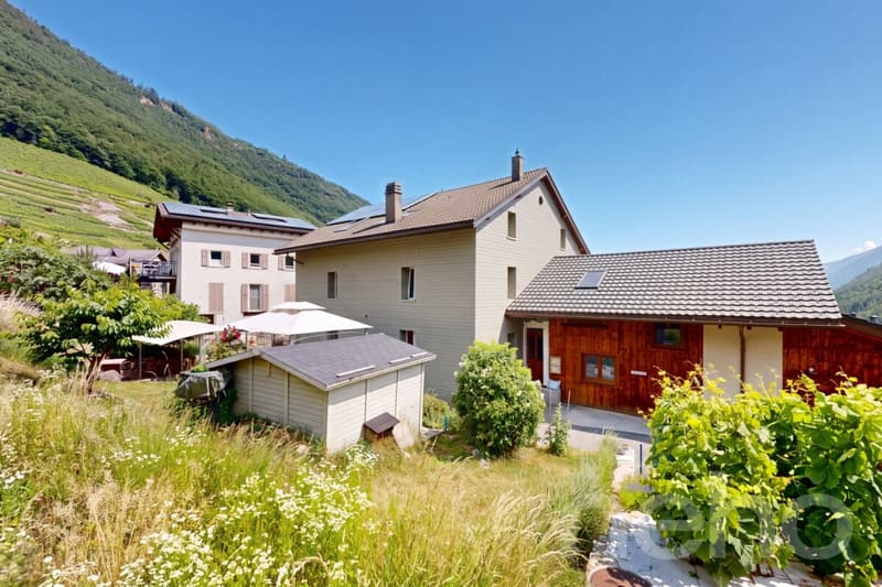 Martigny-Combe : Grande maison villageoise de 2 appartements avec vue (11)