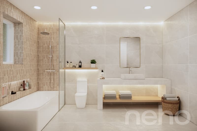 Lumineux 3.5 pièces neuf au rez-de-chaussée (8)