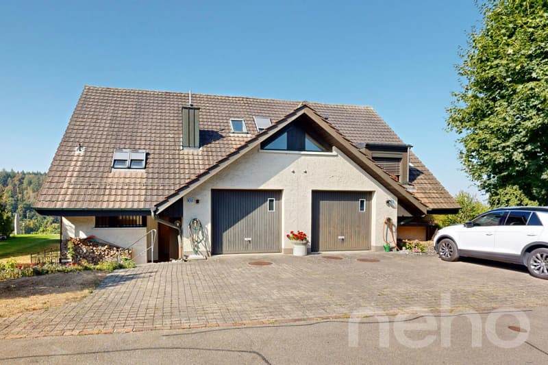 Doppel-Einfamilienhaus mit Weitsicht grosszügigem Garten (1)