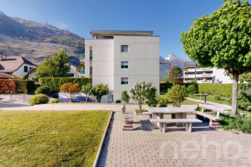 Grand jardin - à Martigny - 4,5 pièces (3)