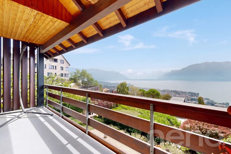 Duplex de charme avec vue imprenable sur le lac et les Alpes (11)