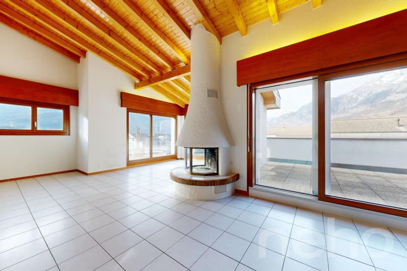 Attique 4 pièces au coeur de Conthey - Terrasses généreuses (2)