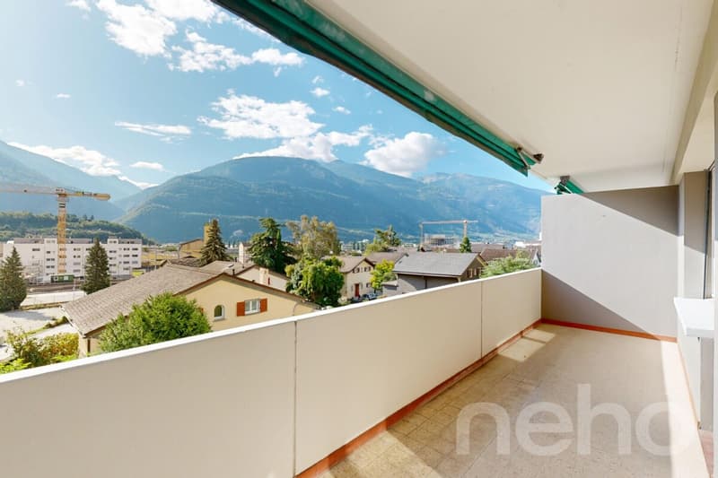 Spacieux studio au c?ur de Sierre avec balcon plein sud (12)