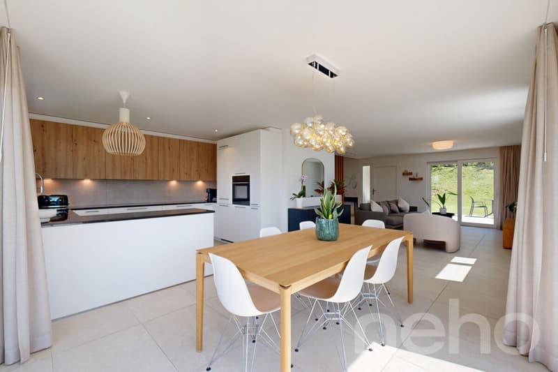 Duplex 4,5 pièces - jardin privatif et vue lac à Belmont-sur-Lausanne (12)