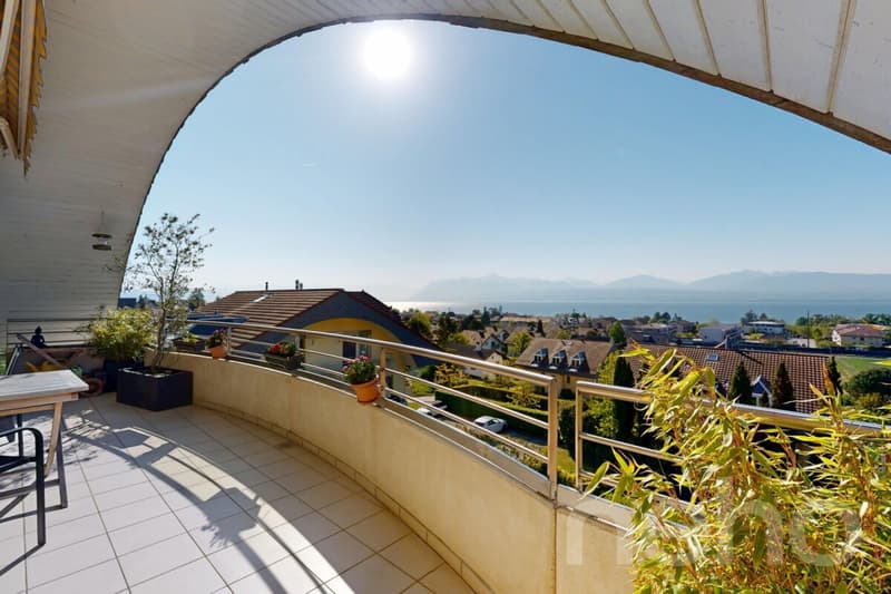 Attique lumineux en position dominante avec vue Léman-Alpes (2)
