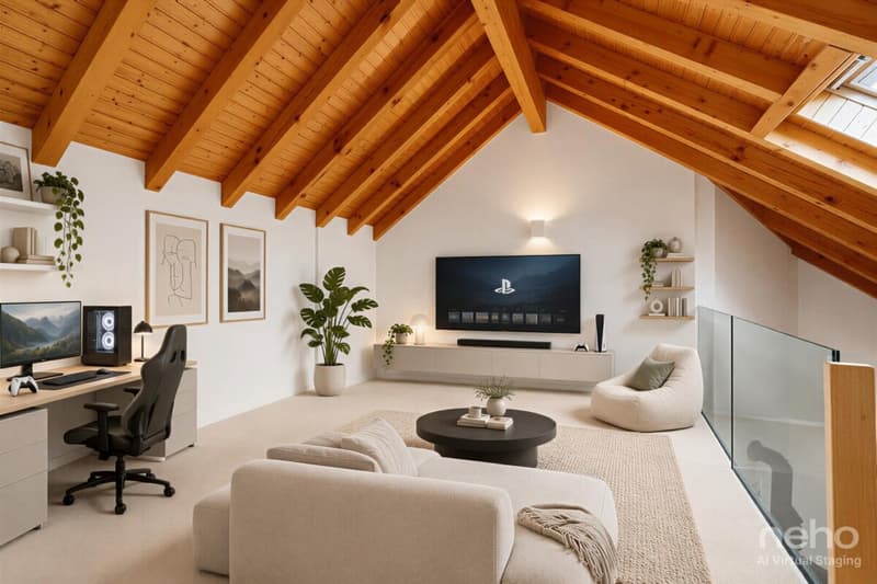 Duplex en attique avec vue lac panoramique à Blonay (5)