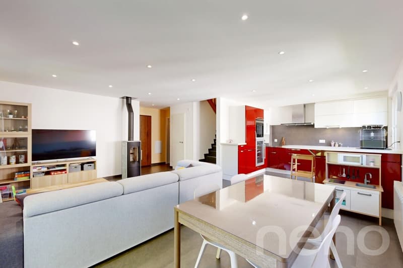 Duplex en attique rénové en Terre Sainte aux volumes généreux (7)