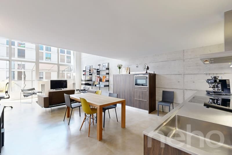 Loft en duplex de 100 m² dans l'ancienne usine Suchard à Serrières (5)