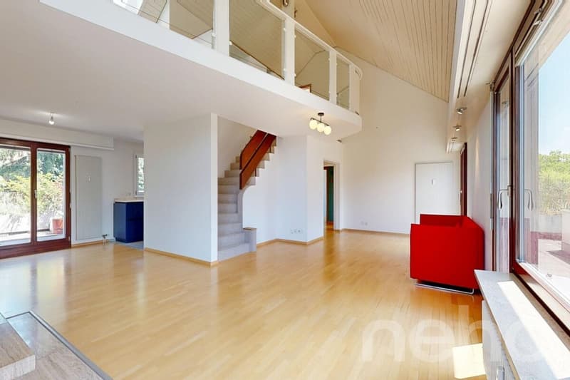 Grosszügige Attika Maisonette mit umlaufender Terrasse in Riehen (1)