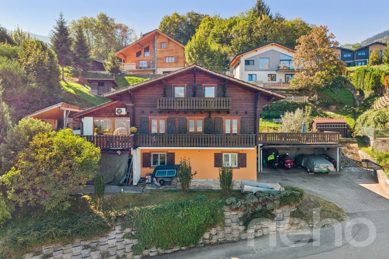 Chalet 8.5 + studio et vue dégagé dans un quartier calme bien situé (12)