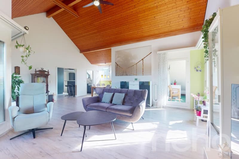 Grosszügige 4.5 Zimmer Dachwohnung mit sonnigem Balkon (1)