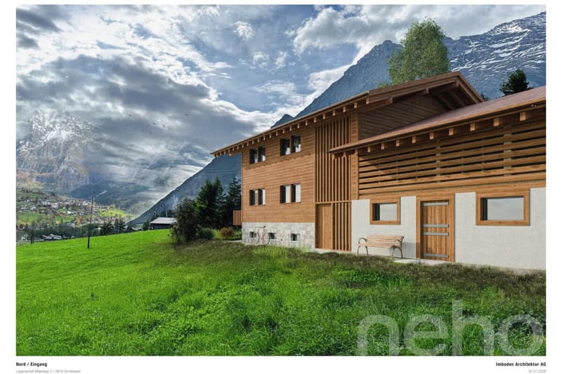 Wohnen unterm Giebel: 3.5-Zimmer, viel Holz und Eigerblick (2)