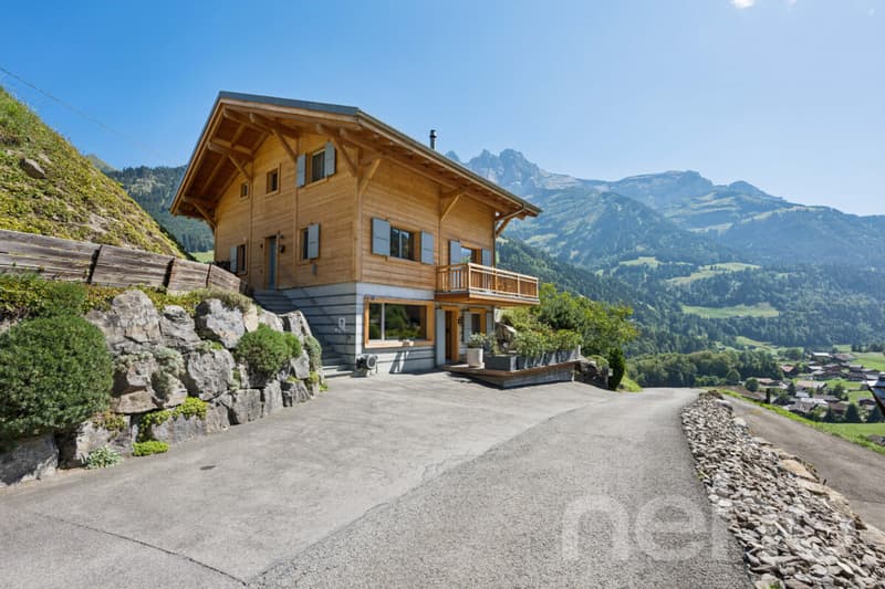 Chalet d'architecte avec appartement indépendant ? vue sur les Dents (4)