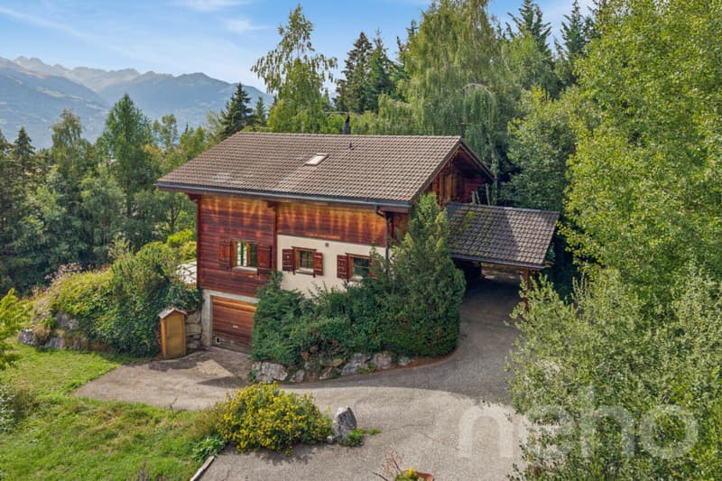 Charmant Chalet avec grand terrain et vue dégagée à Arbaz (4)