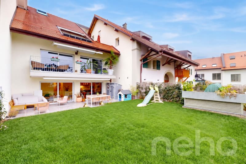 Appartement récent avec grande terrasse et jardin à Romanel (2)