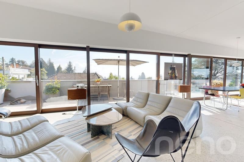 Magnifique appartement en attique au calme absolu à Chailly (2)