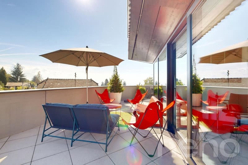 Magnifique appartement en attique au calme absolu à Chailly (8)
