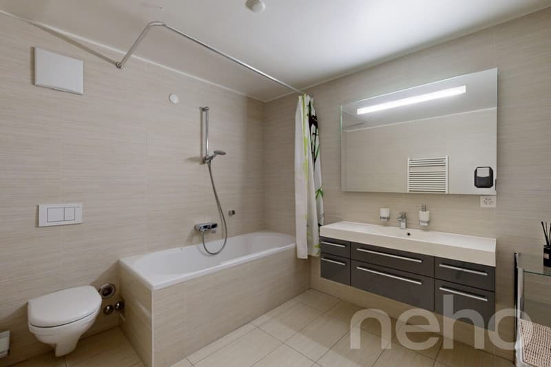 Superbe duplex contemporain : L'espace et le jardin d'une maison (11)